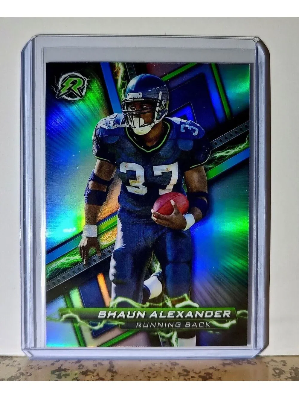 Shaun Alexander 2023 Topps Resurgence Refractor NFL #83 Card Seattle Seahawks